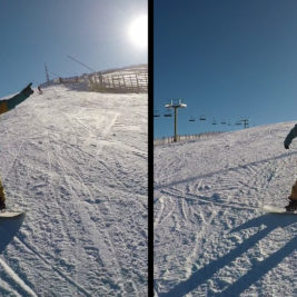 La mirada snowboard Luis Goñi